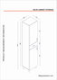 Hanah Home Mueble de Baño 2 Puertas 1 Cajón Selin Travertino Melamina 35x179x31.3cm